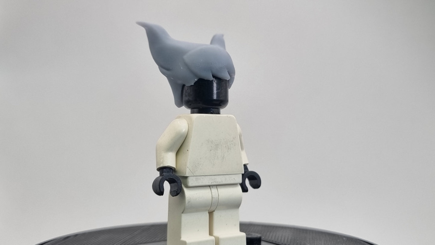 Building toy 3D printed goth super hero girl hairpiece!