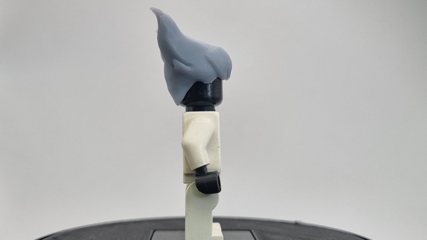 Building toy 3D printed goth super hero girl hairpiece!