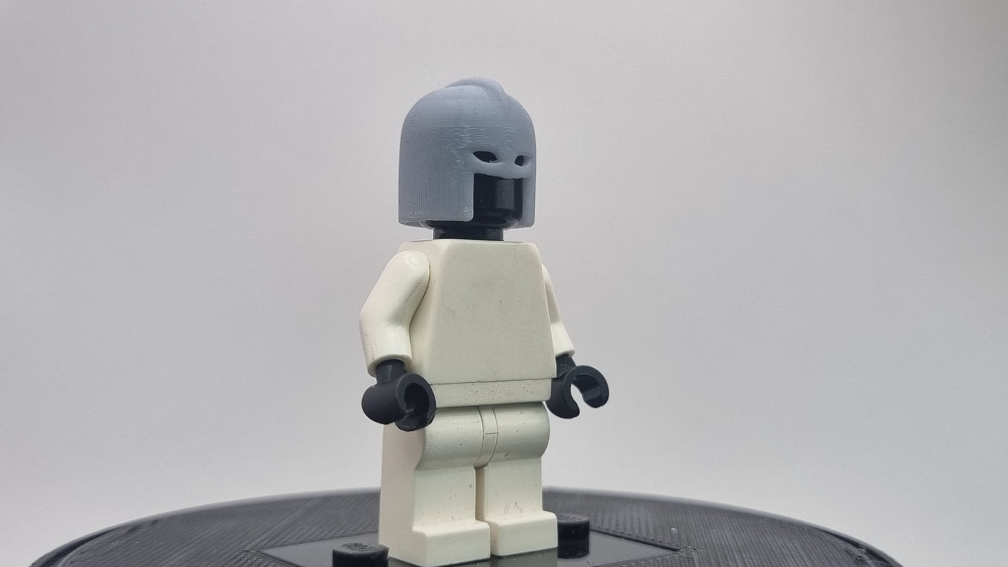 Building toy old knight super hero helmet!