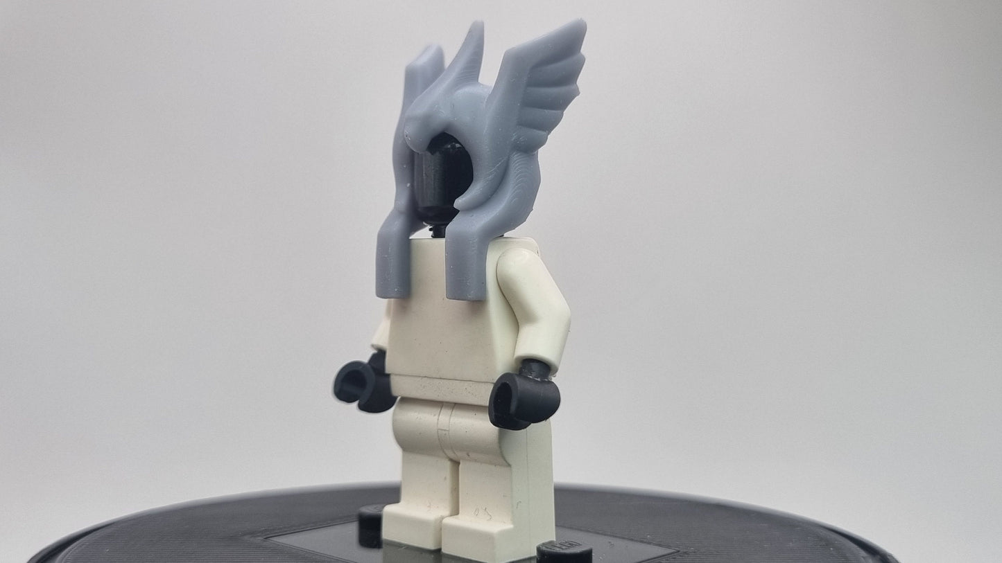 Building toy acient hero with wing on the helmet!