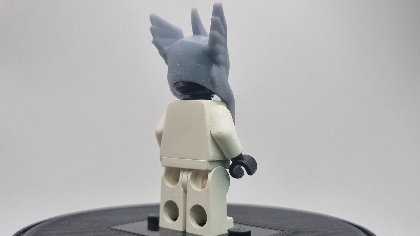 Building toy acient hero with wing on the helmet!