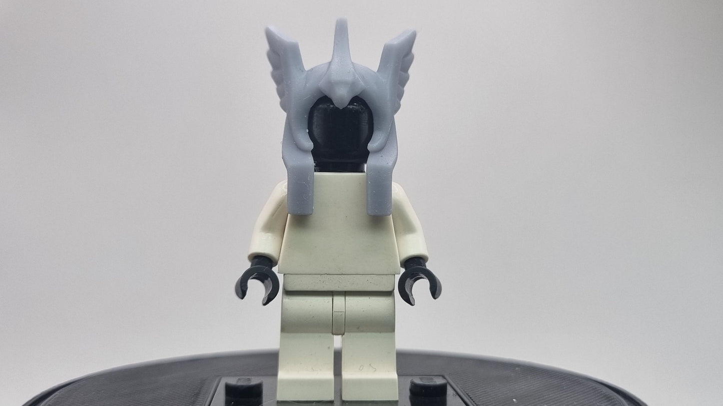 Building toy acient hero with wing on the helmet!