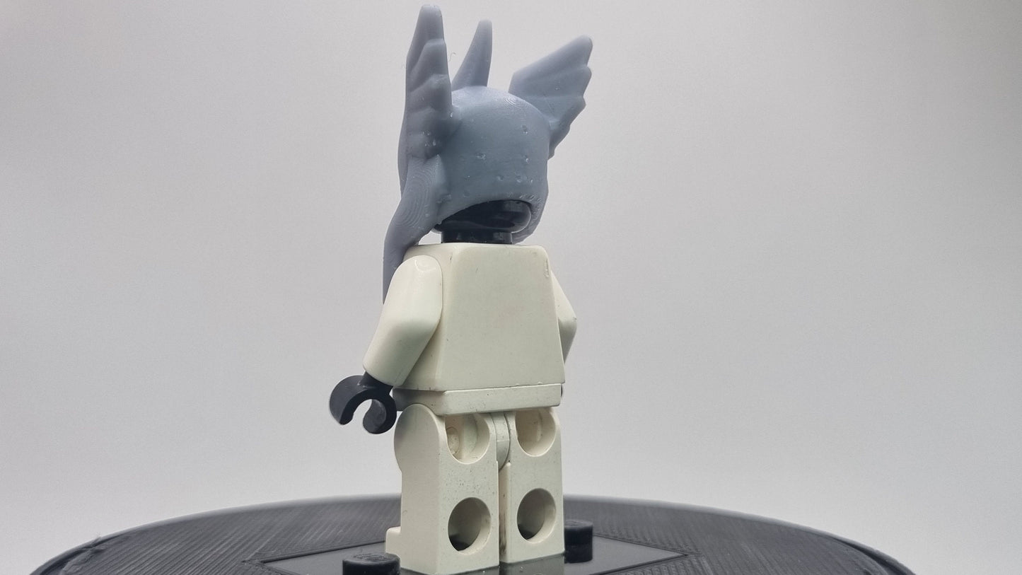 Building toy acient hero with wing on the helmet!