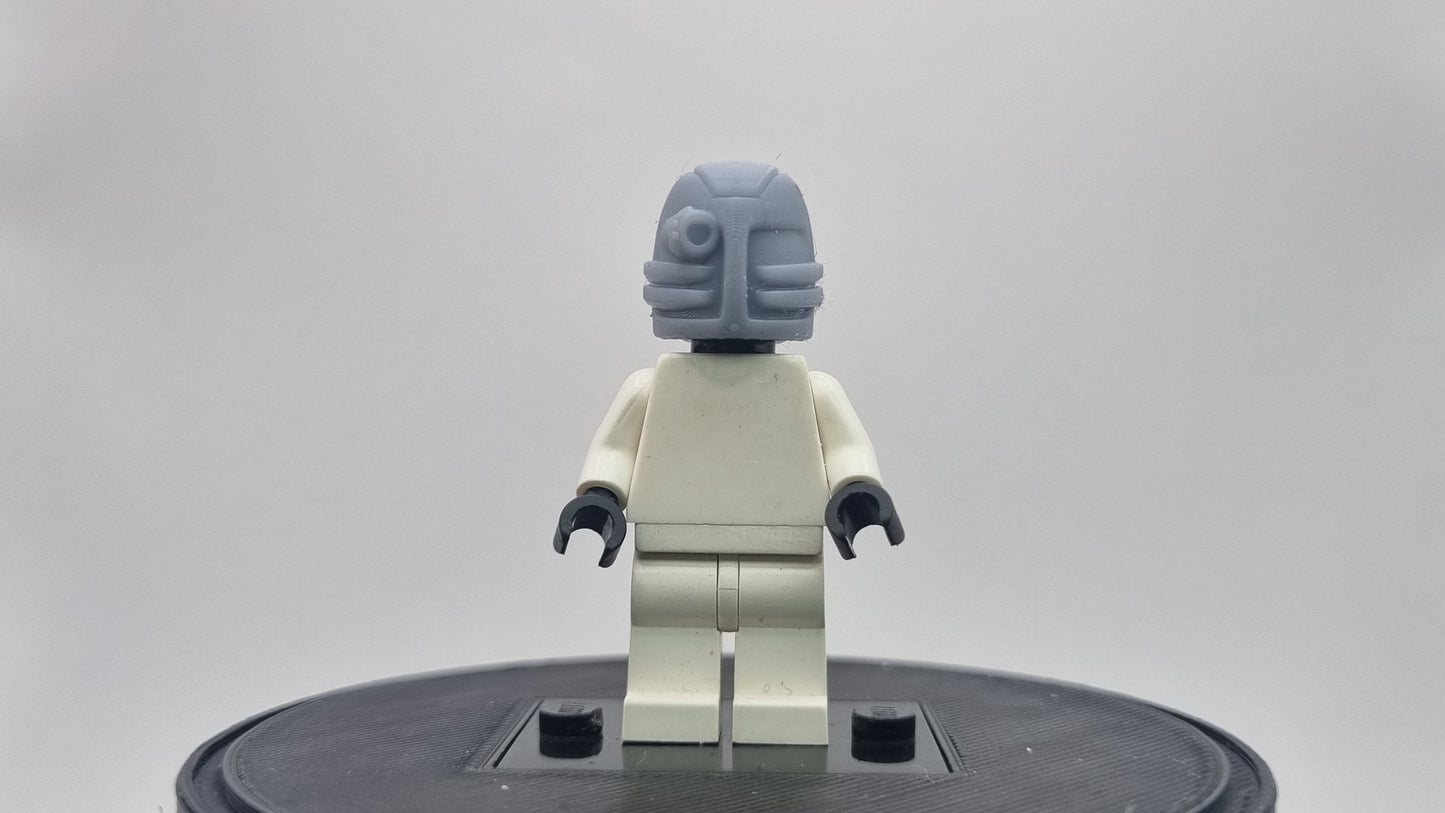 Building toy one eyed precesion super hero helmet!