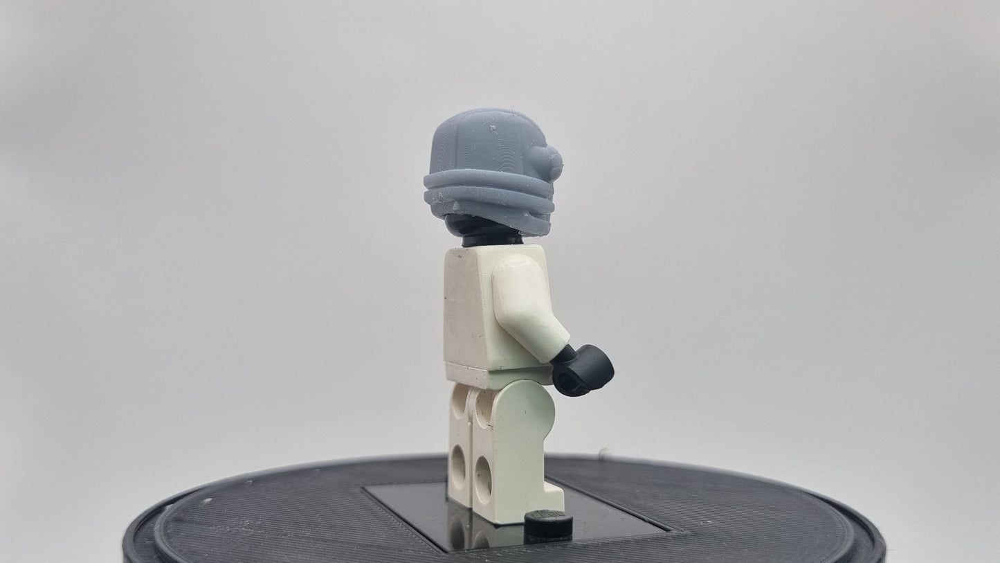 Building toy one eyed precesion super hero helmet!