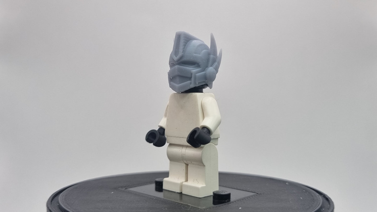 Building toy robot leader helmet!