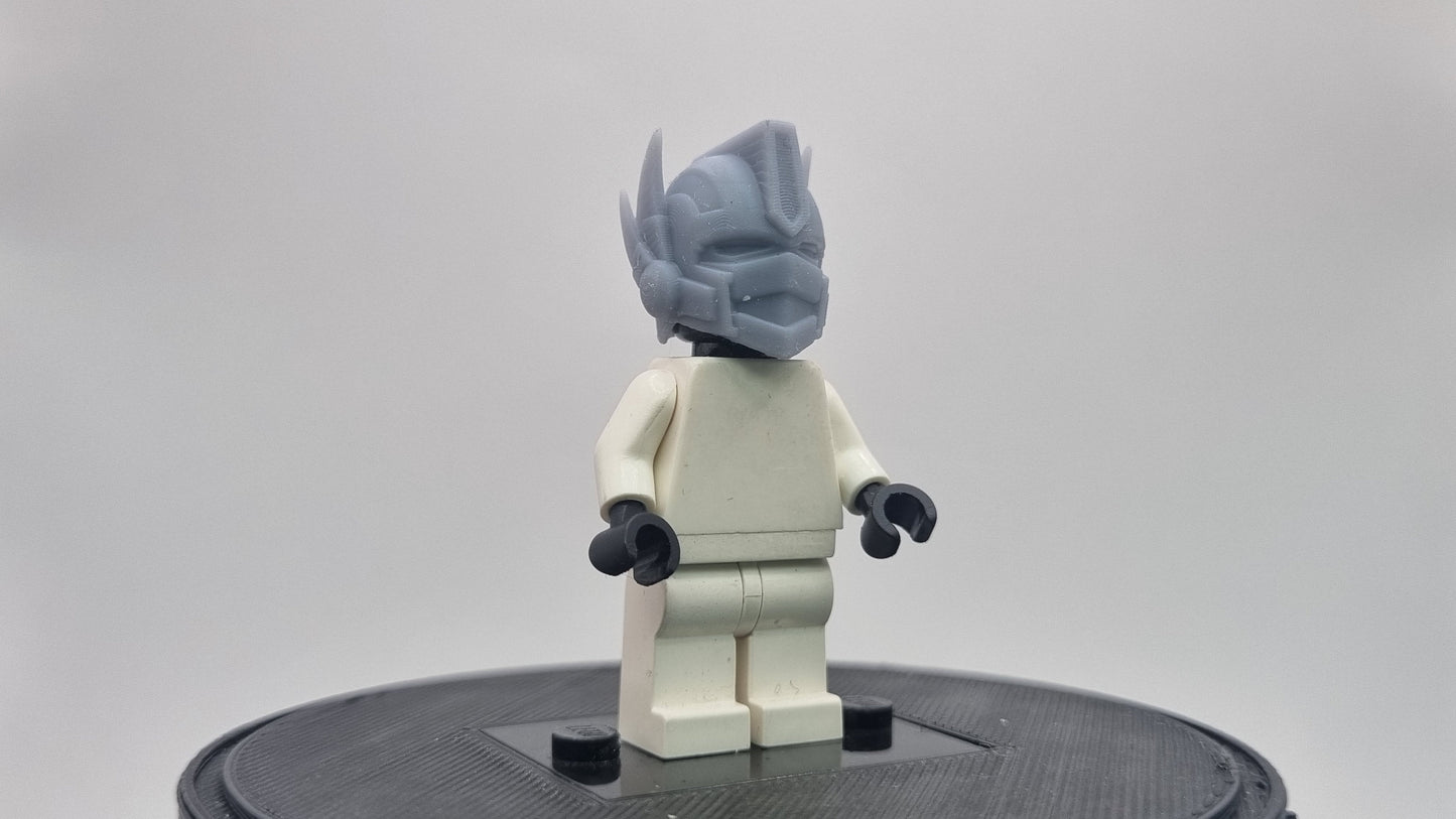 Building toy robot leader helmet!