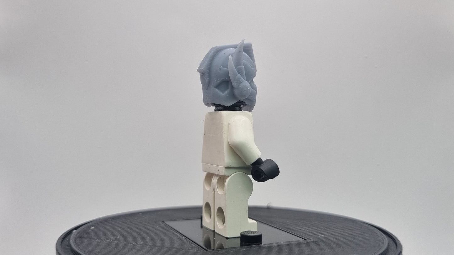 Building toy robot leader helmet!