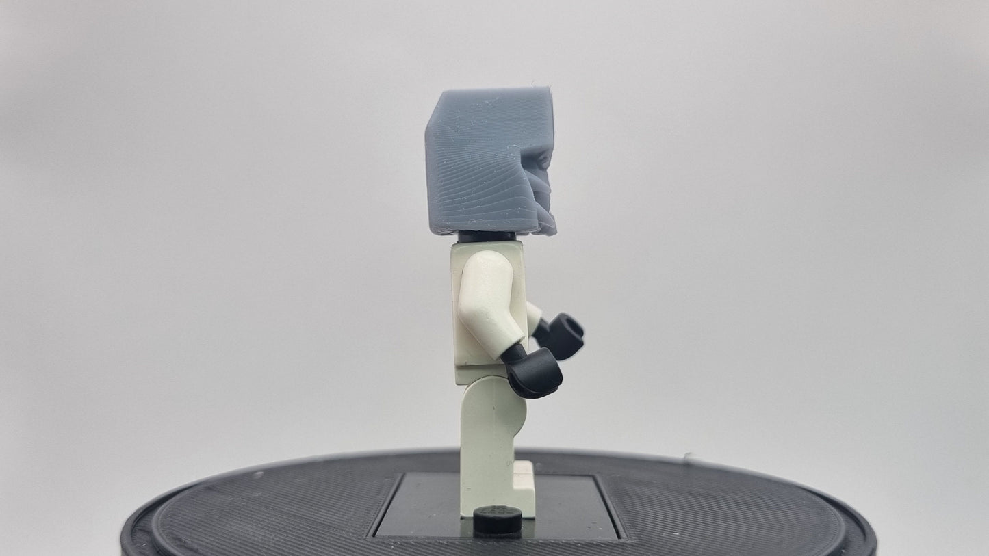 Building toy enemy robot leader helmet!