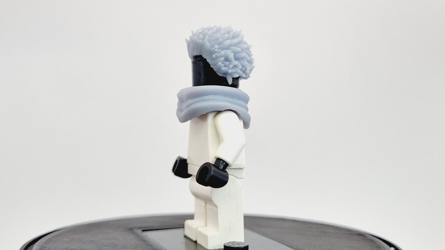 Building toy ninja sorcerer with small spikey hair!