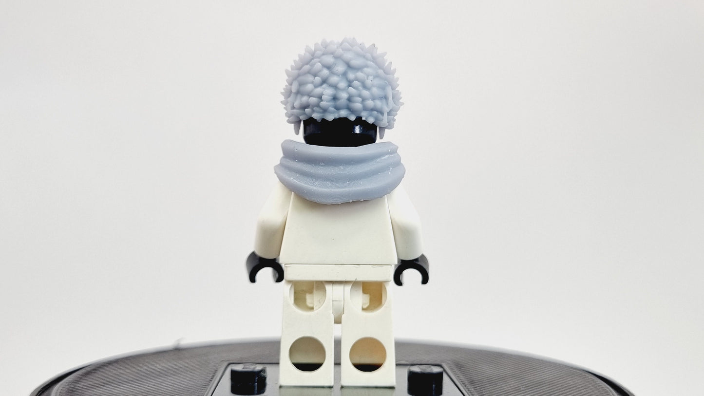 Building toy ninja sorcerer with small spikey hair!