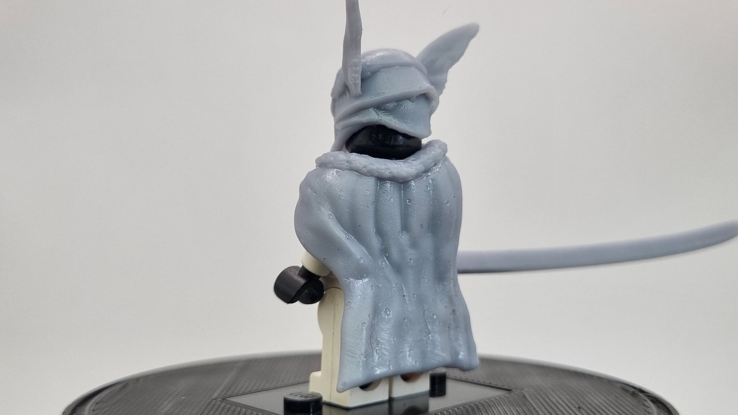 Building toy boss with long sword!