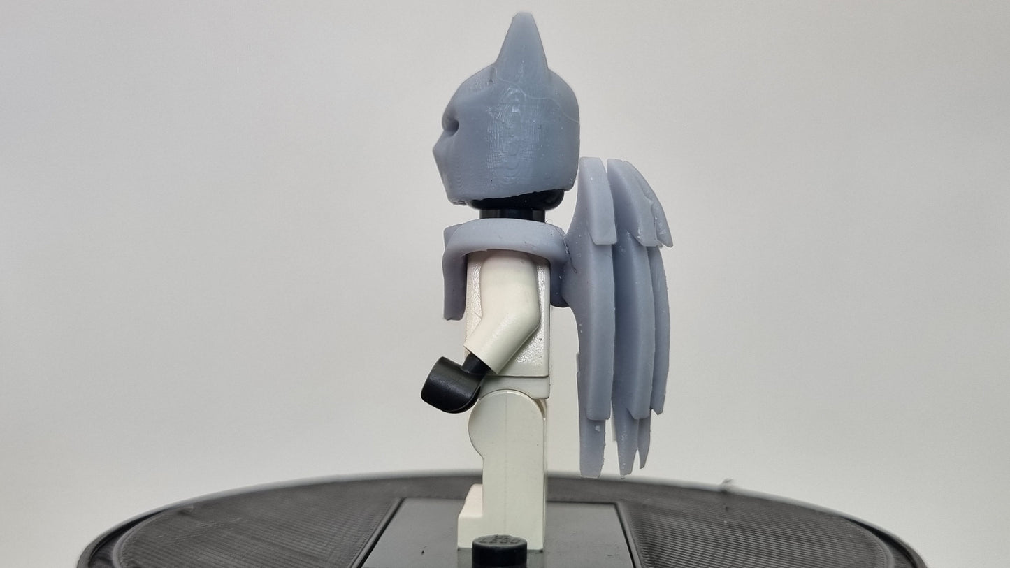 Building toy horned hero with wings!