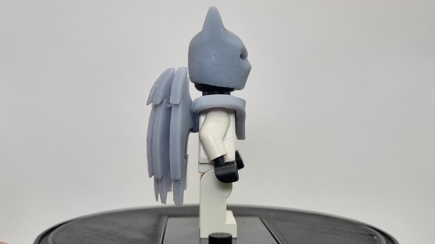 Building toy horned hero with wings!