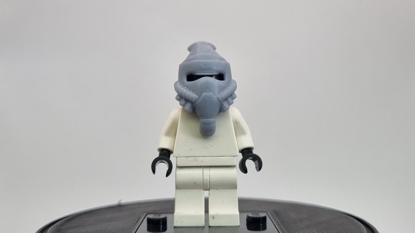 Building toy 3D printed galaxy wars alien with gas mask