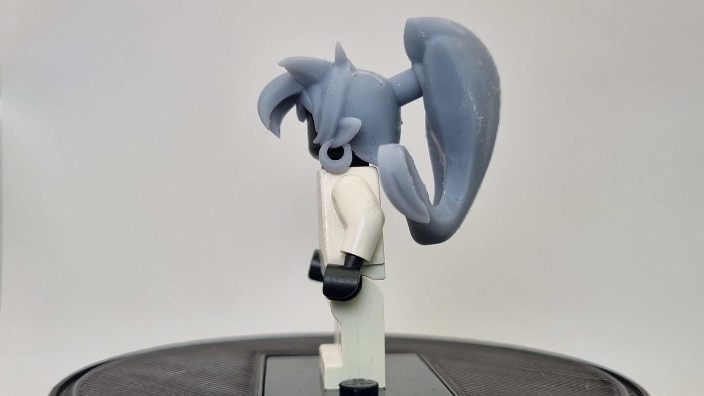 Building toy 3D printed genie hairpiece