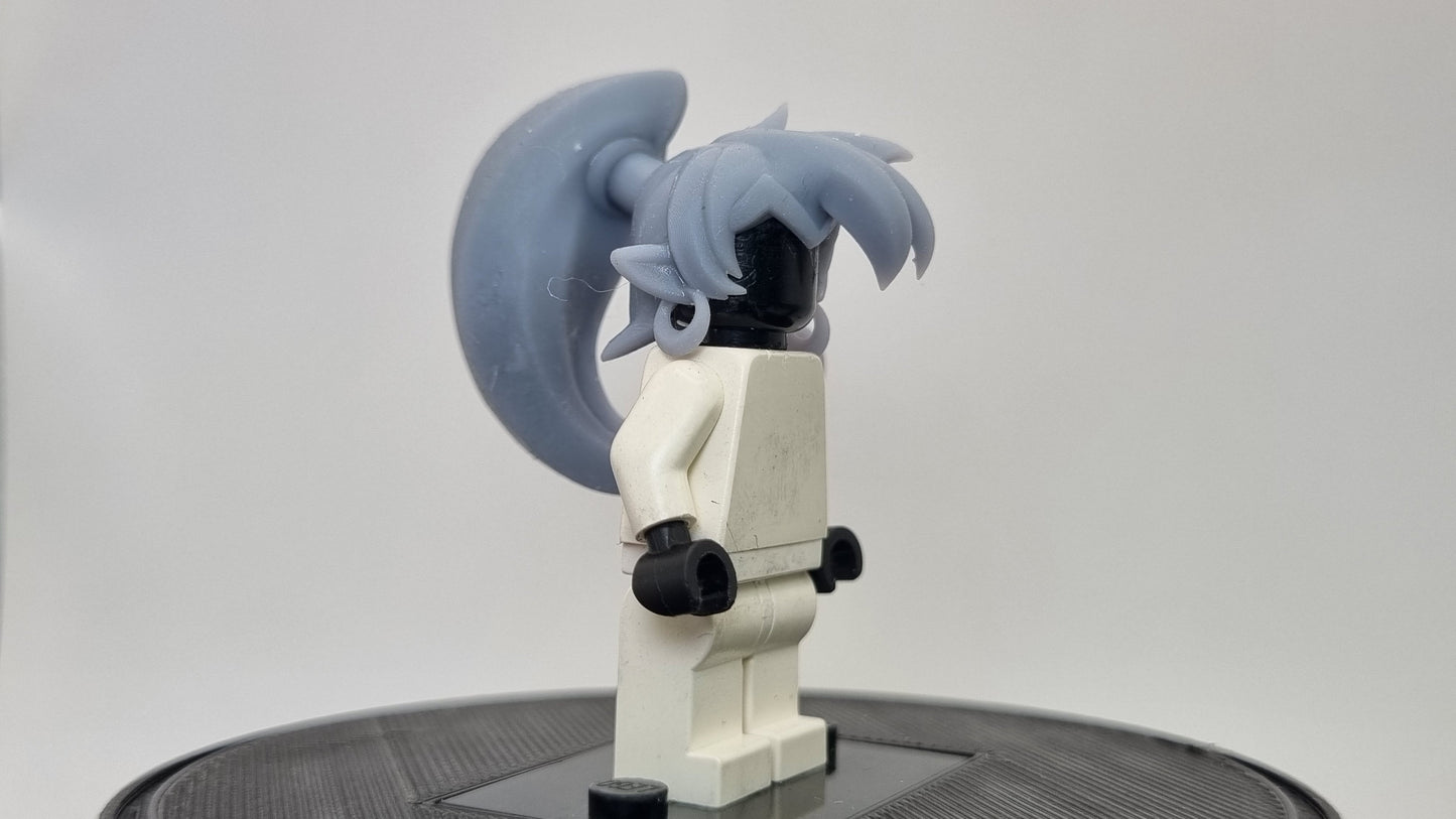Building toy 3D printed genie hairpiece
