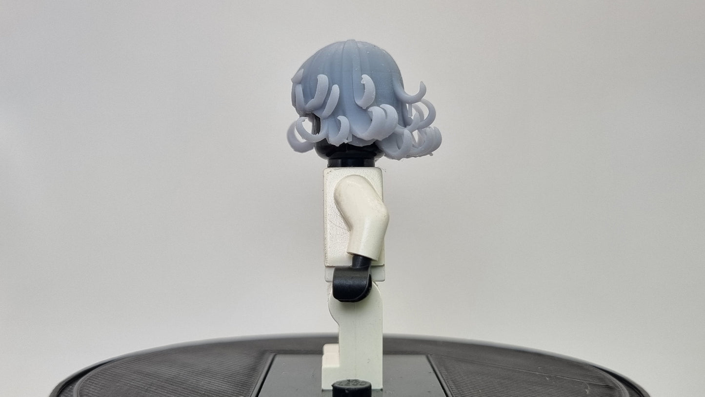 Building toy 3D printed single hit man wind girl hairpiece!