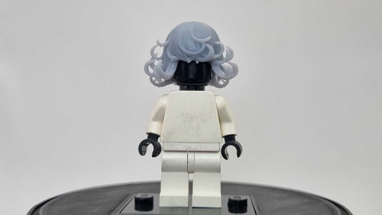 Building toy 3D printed single hit man wind girl hairpiece!