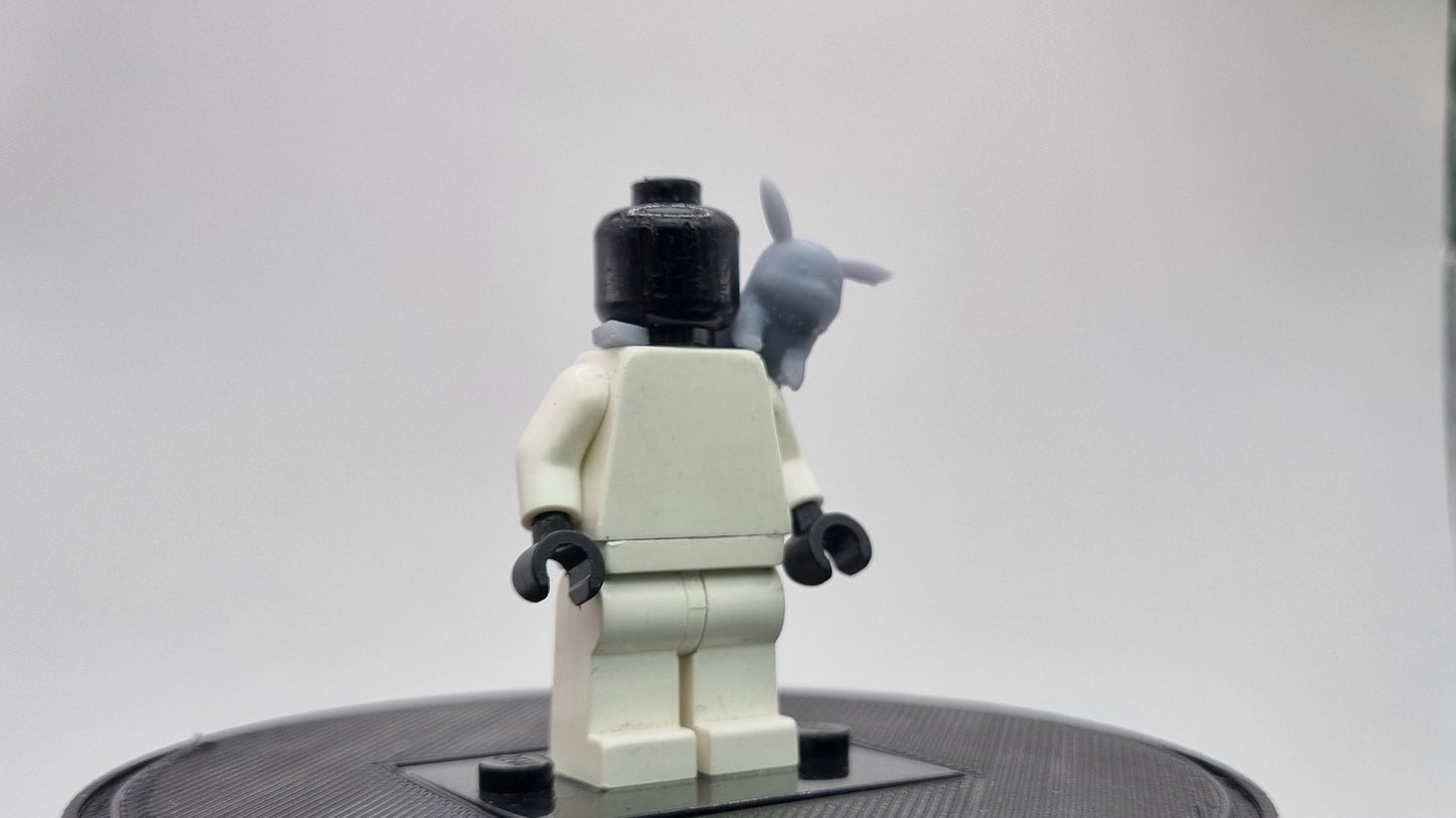 Building toy custom 3D printed animal to catch lightning animal on neck!