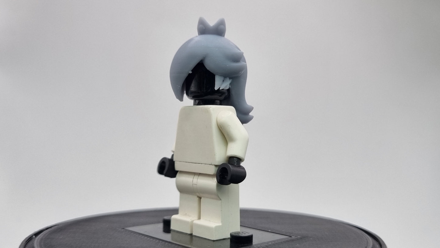 Building toy custom 3D printed royal hair piece 3