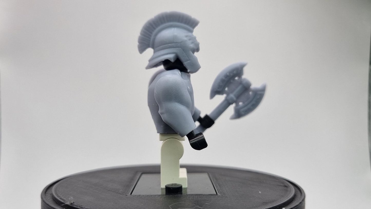 Building toy custom 3D printed buffed super hero gladiator!