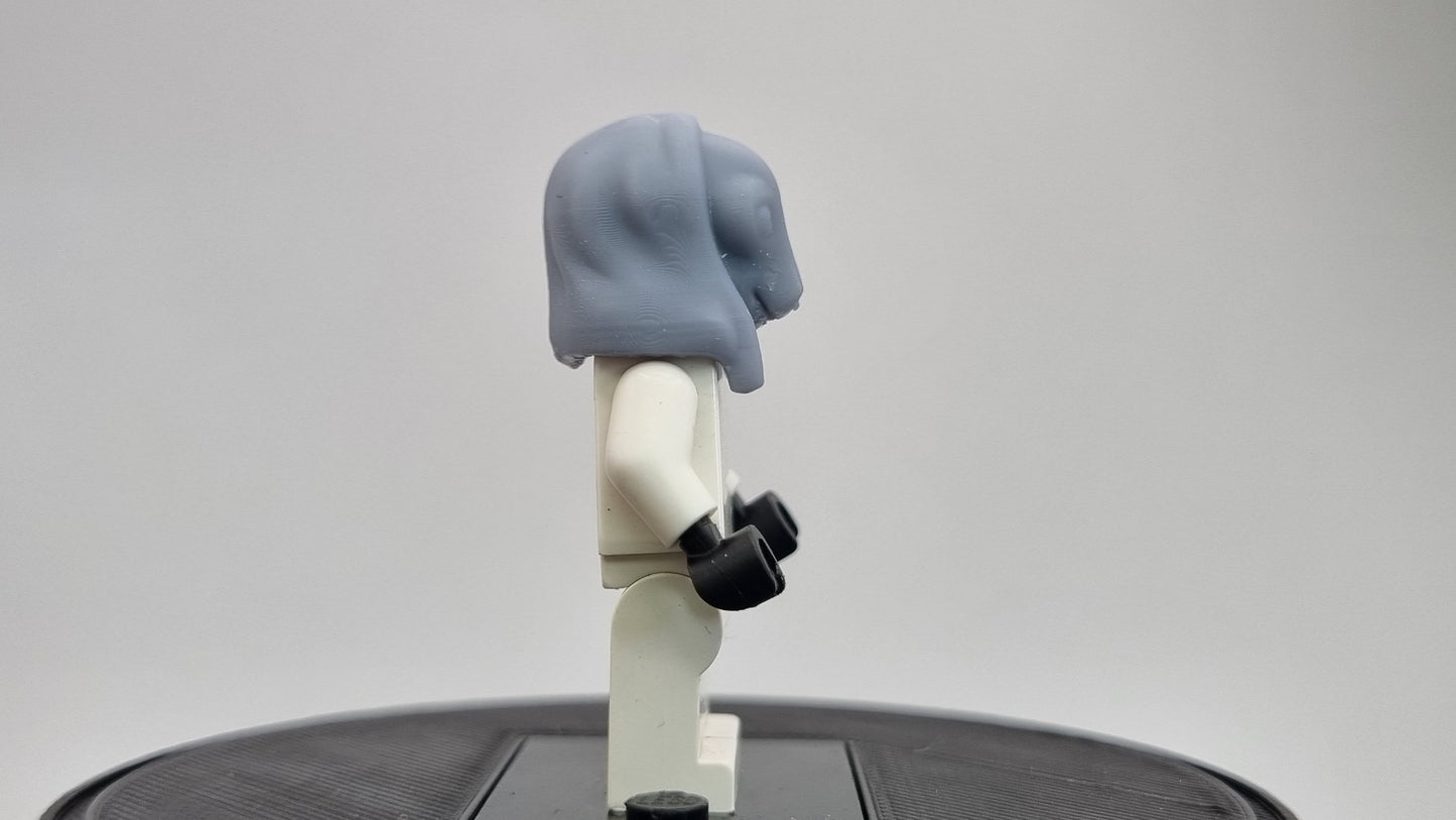 Building toy custom 3D printed galaxy wars alien with hood head!