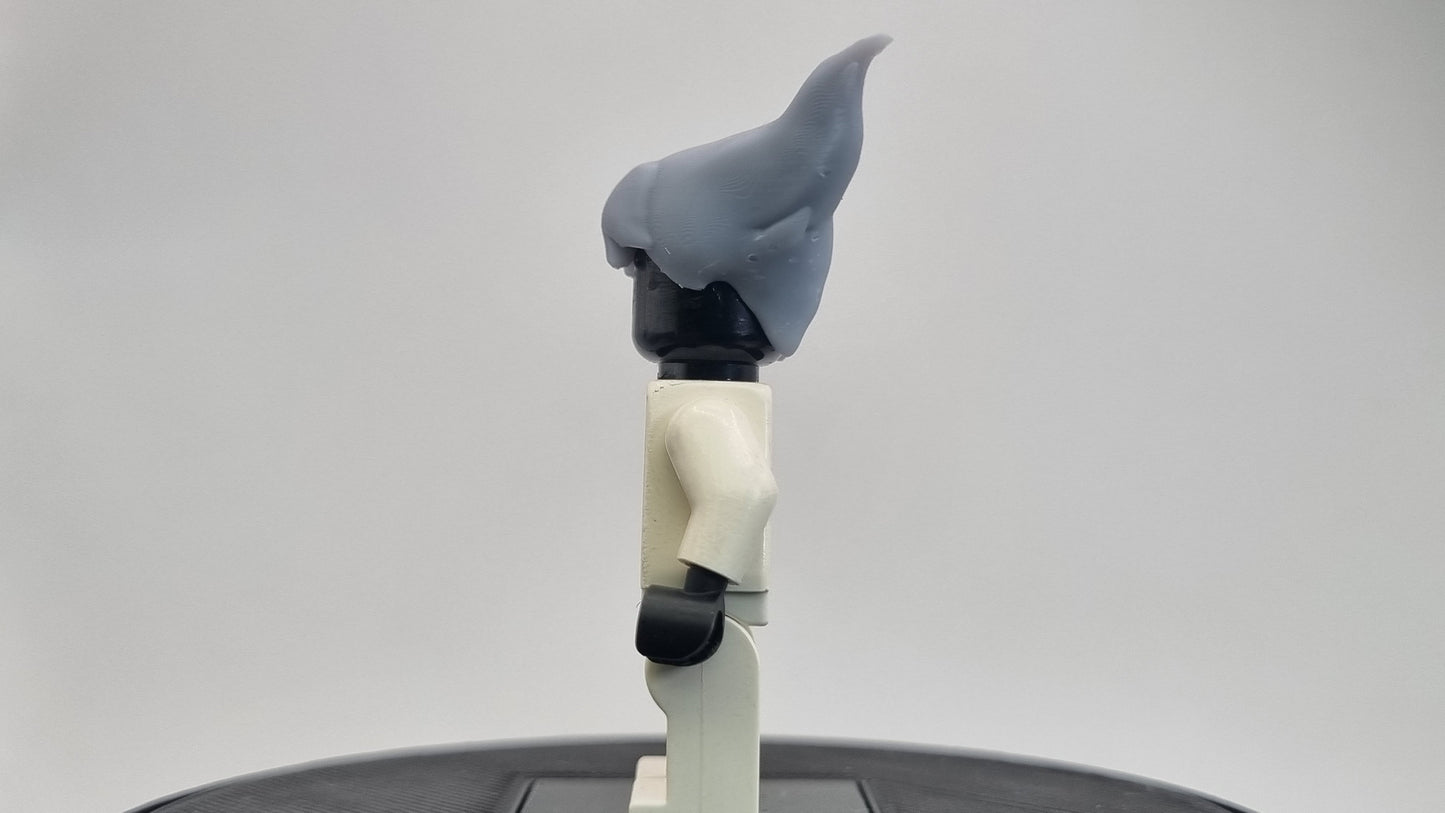 Building toy 3D printed goth super hero girl hairpiece!