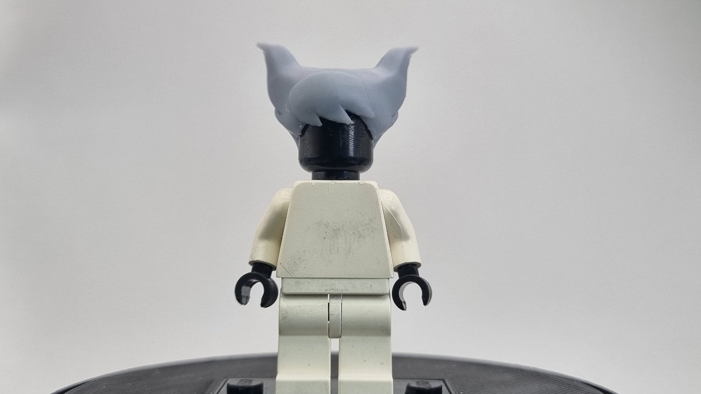 Building toy 3D printed goth super hero girl hairpiece!