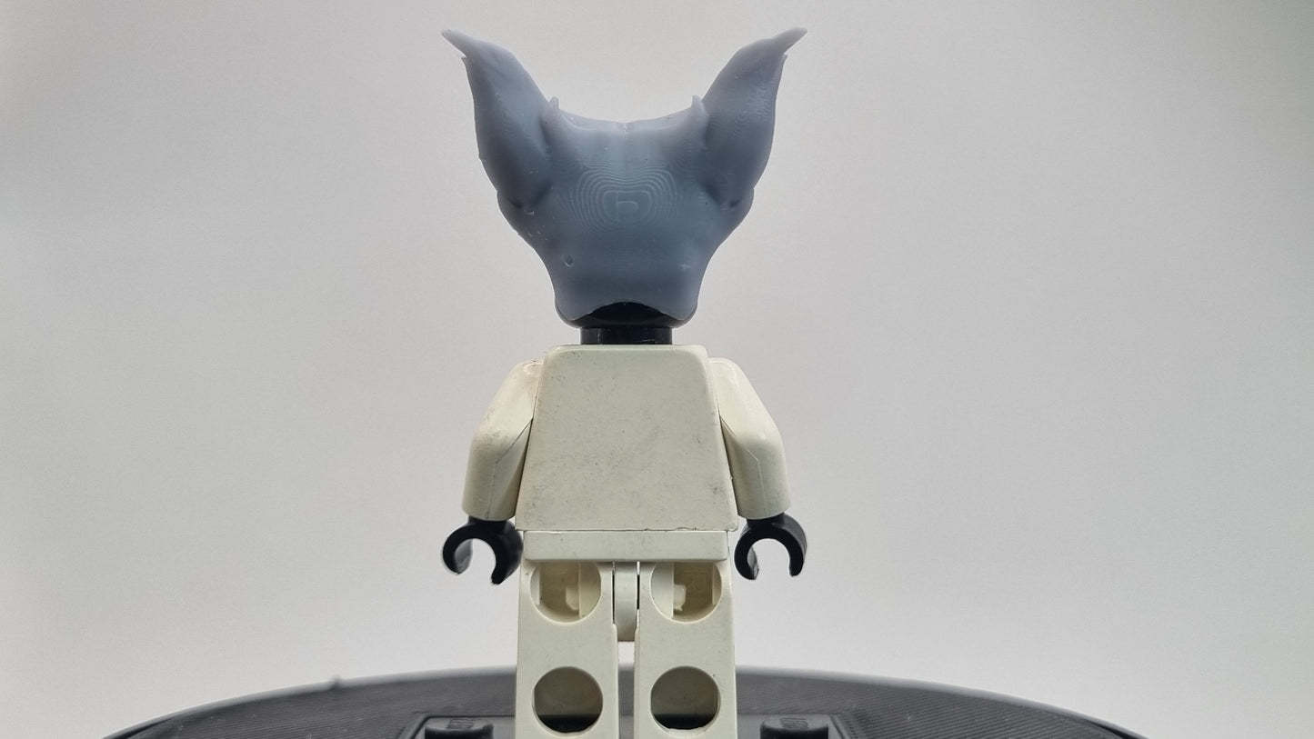 Building toy 3D printed goth super hero girl hairpiece!