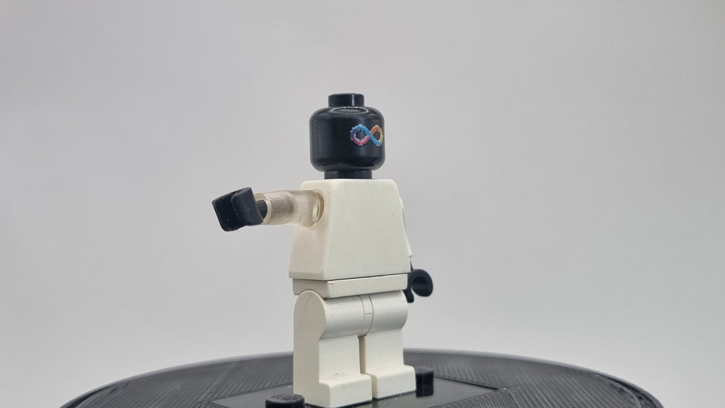 Building toy custom 3D printed posed arm straight!