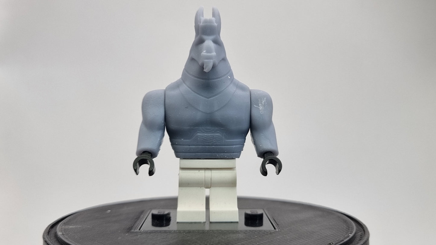 Building toy custom 3D printed teen super hero buffed bull!