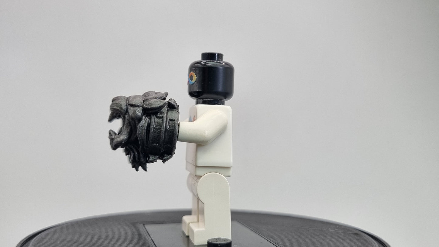 Building toy custom 3D printed painted angry god killing fist weapons!