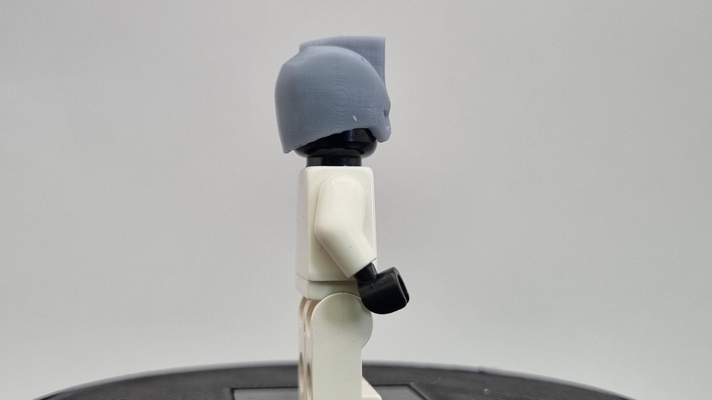 Building toy custom 3D printed small mohawk super hero helmet!