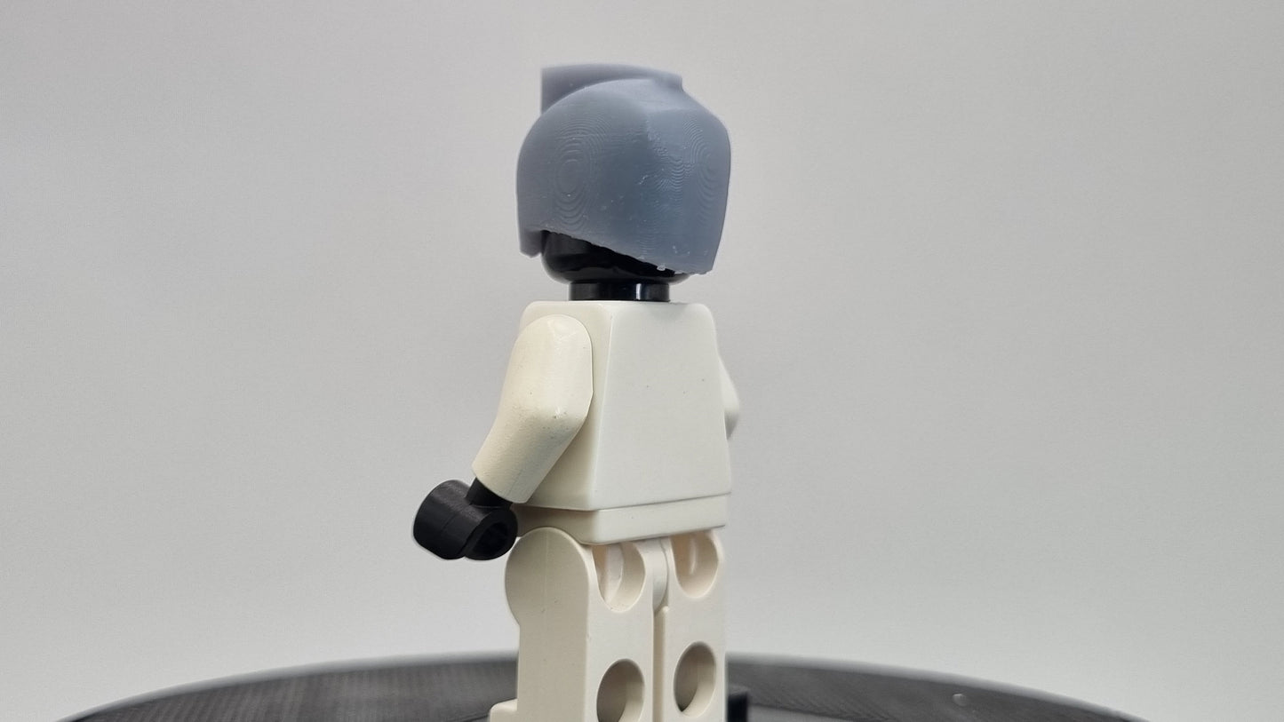 Building toy custom 3D printed small mohawk super hero helmet!