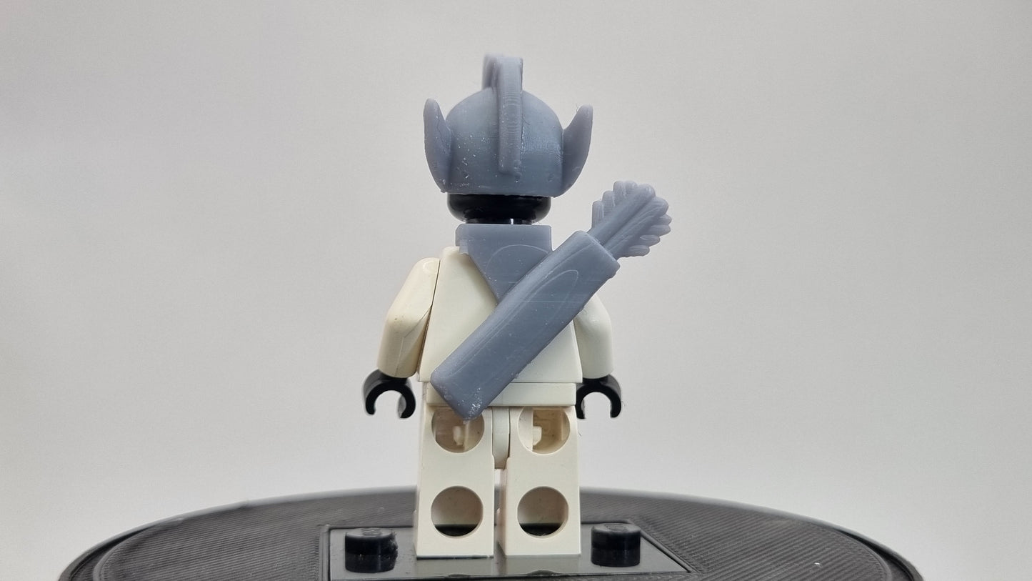 Building toy custom 3D printed classic style mohawk super hero!