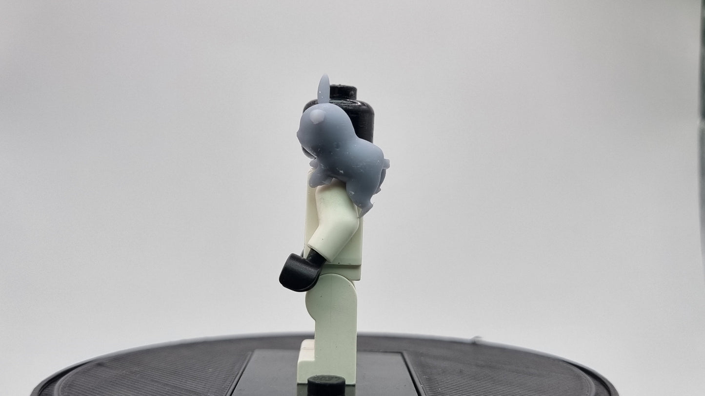 Building toy custom 3D printed animal to catch lightning animal on neck!
