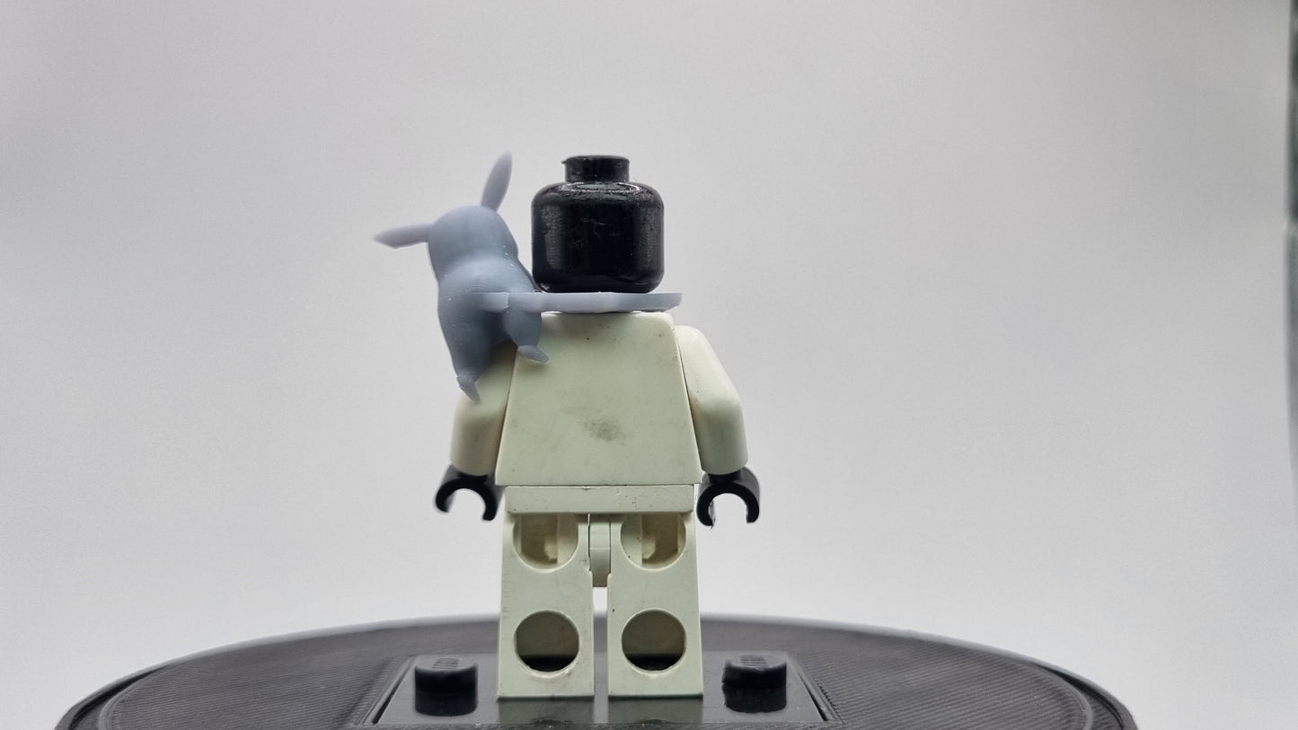 Building toy custom 3D printed animal to catch lightning animal on neck!
