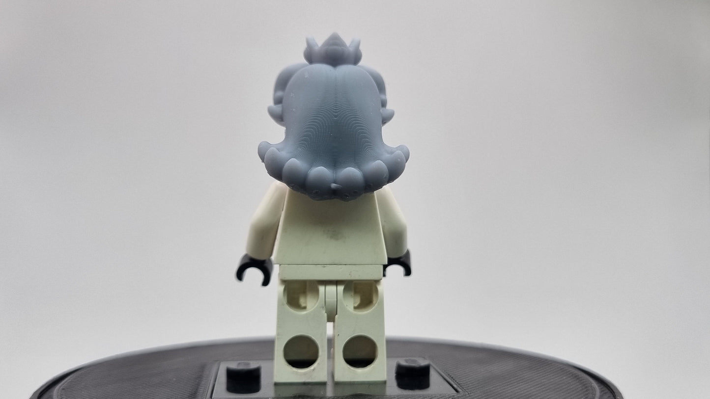 Building toy custom 3D printed royal hair piece 1