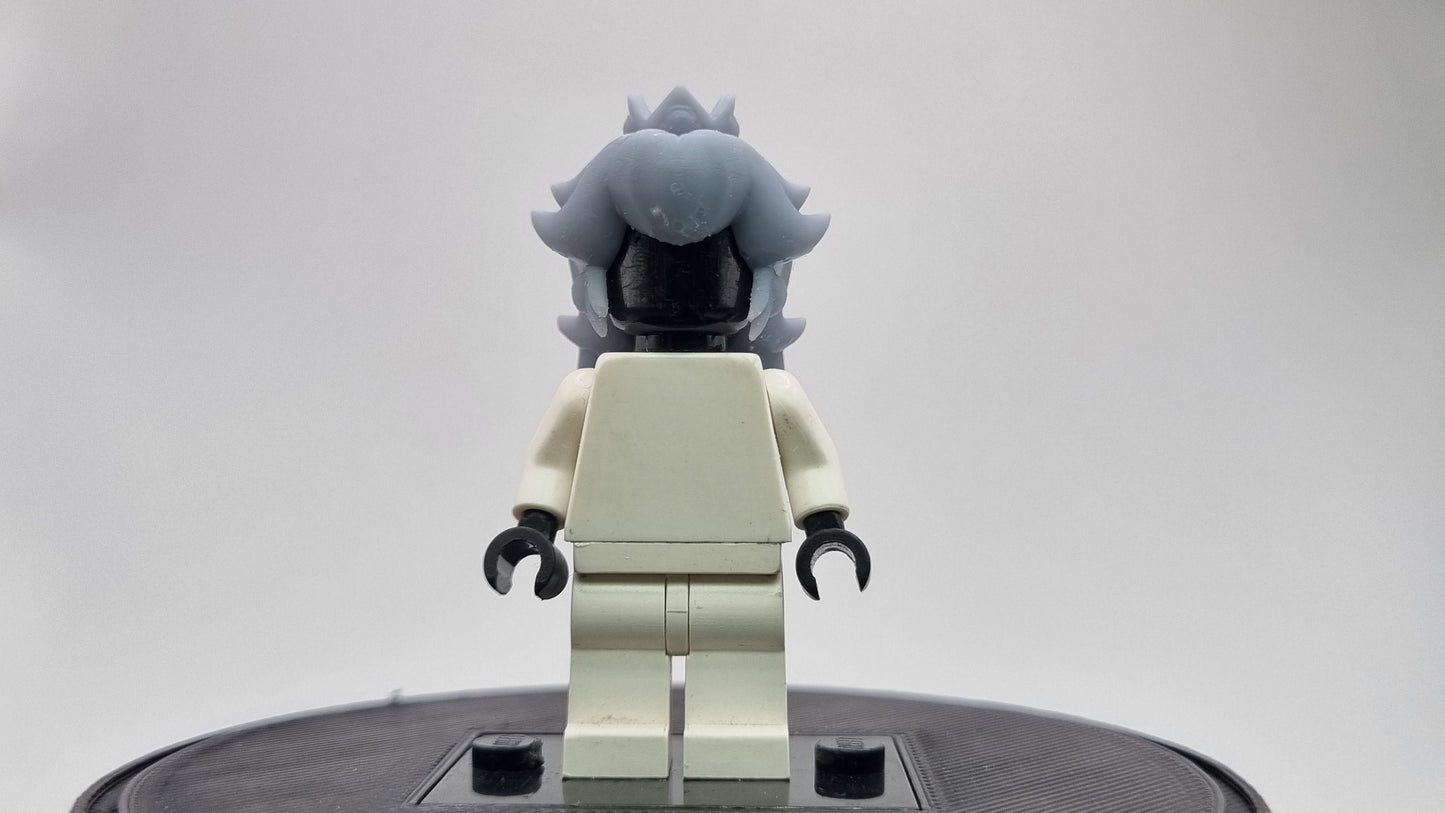 Building toy custom 3D printed royal hair piece 2