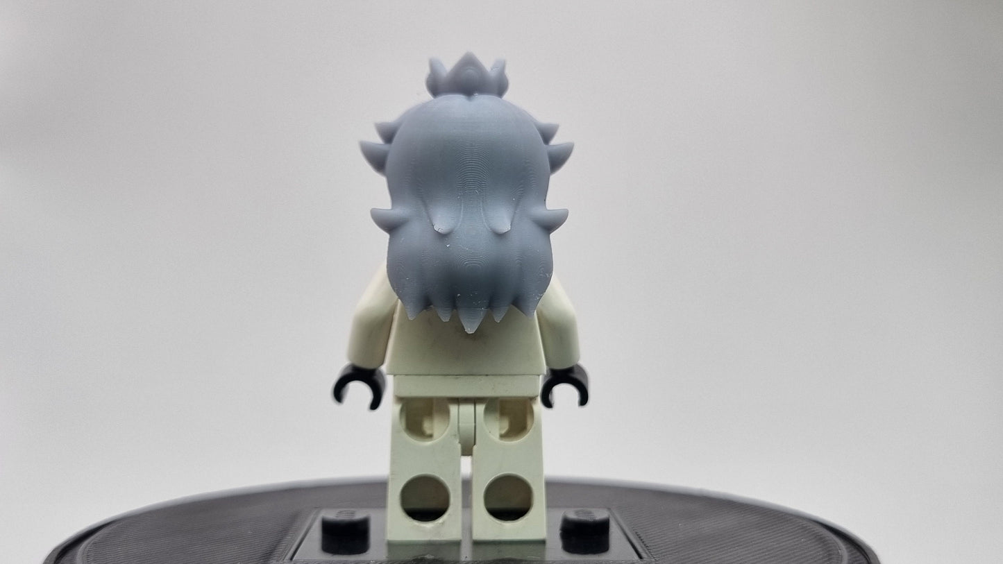 Building toy custom 3D printed royal hair piece 2