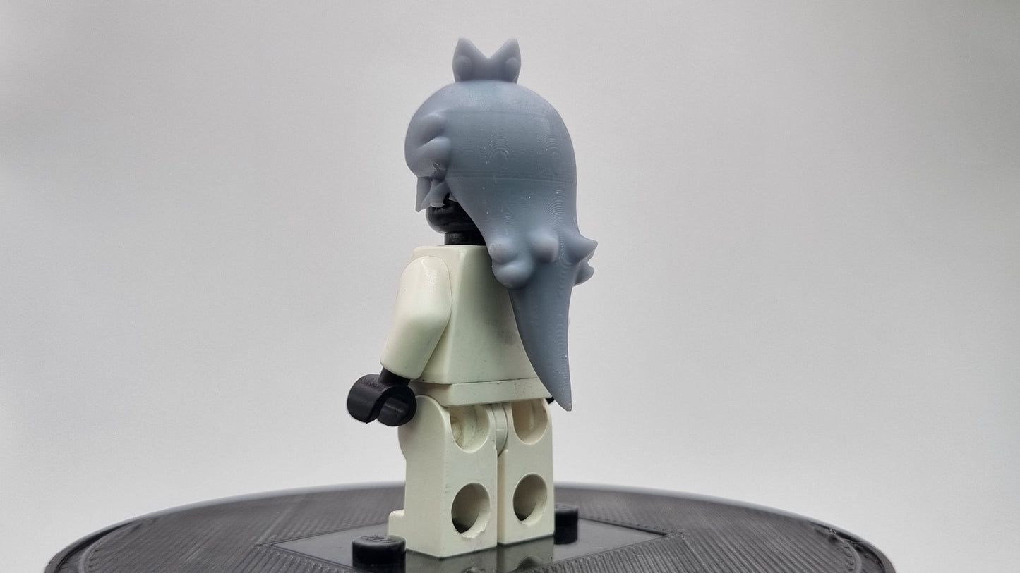 Building toy custom 3D printed royal hair piece 3