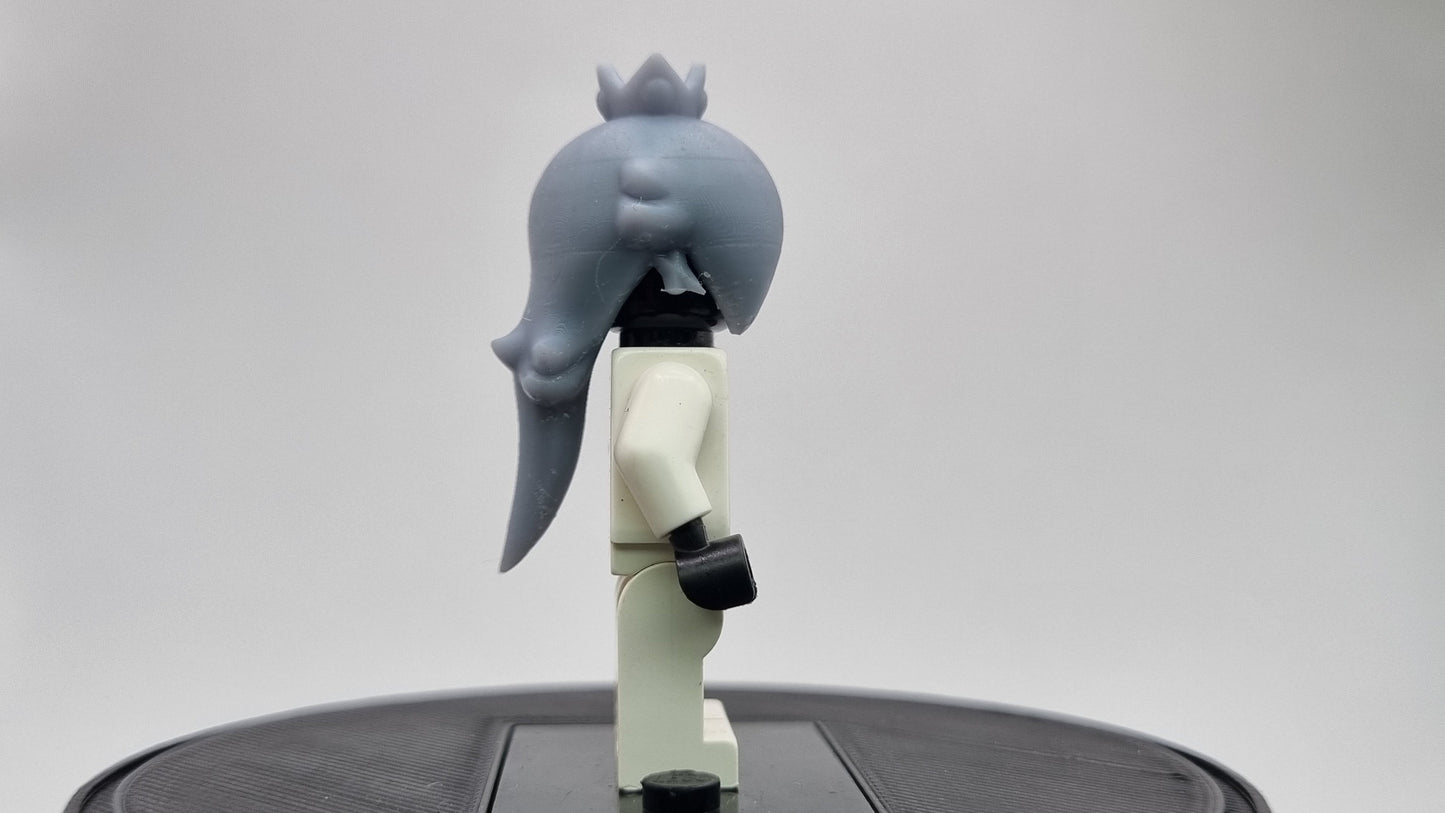 Building toy custom 3D printed royal hair piece 3