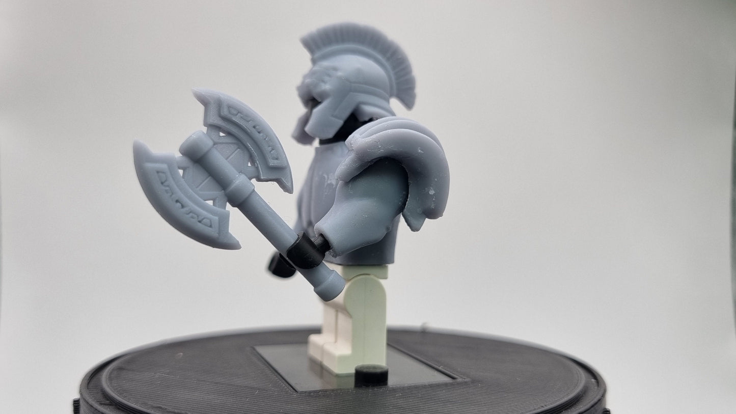 Building toy custom 3D printed buffed super hero gladiator!