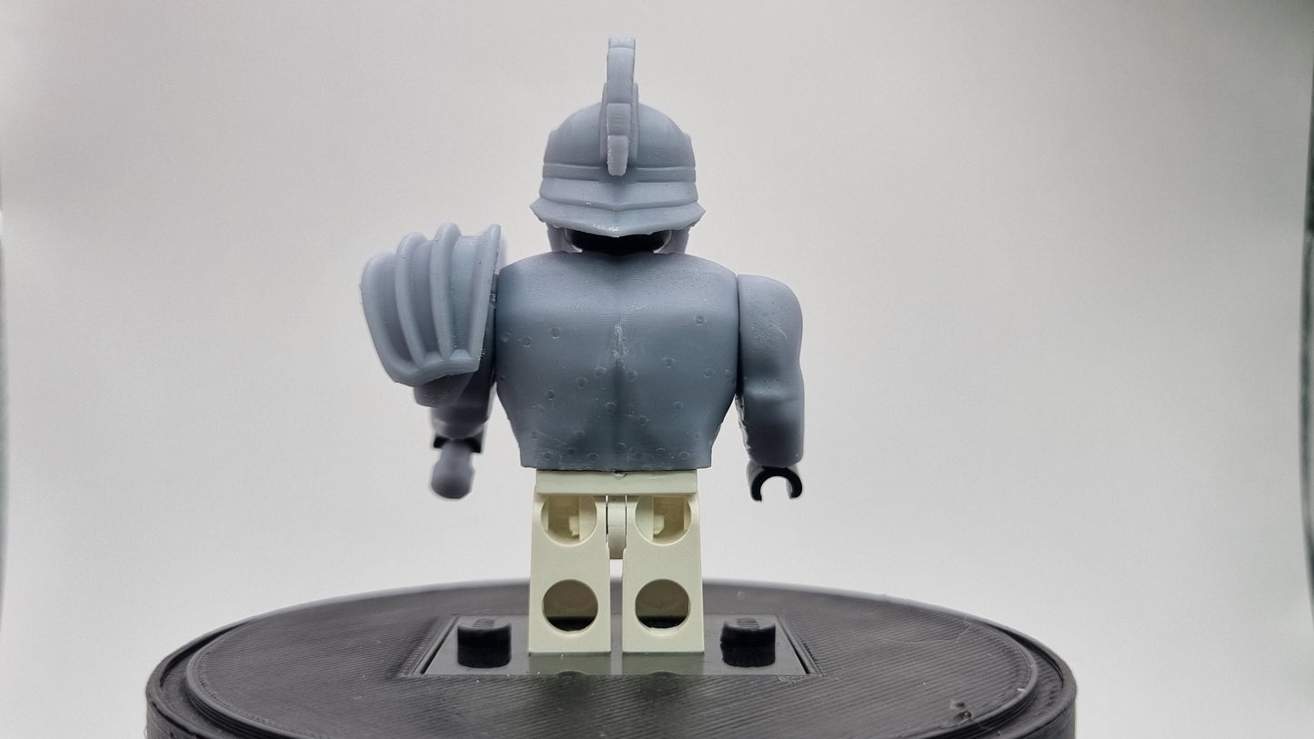 Building toy custom 3D printed buffed super hero gladiator!