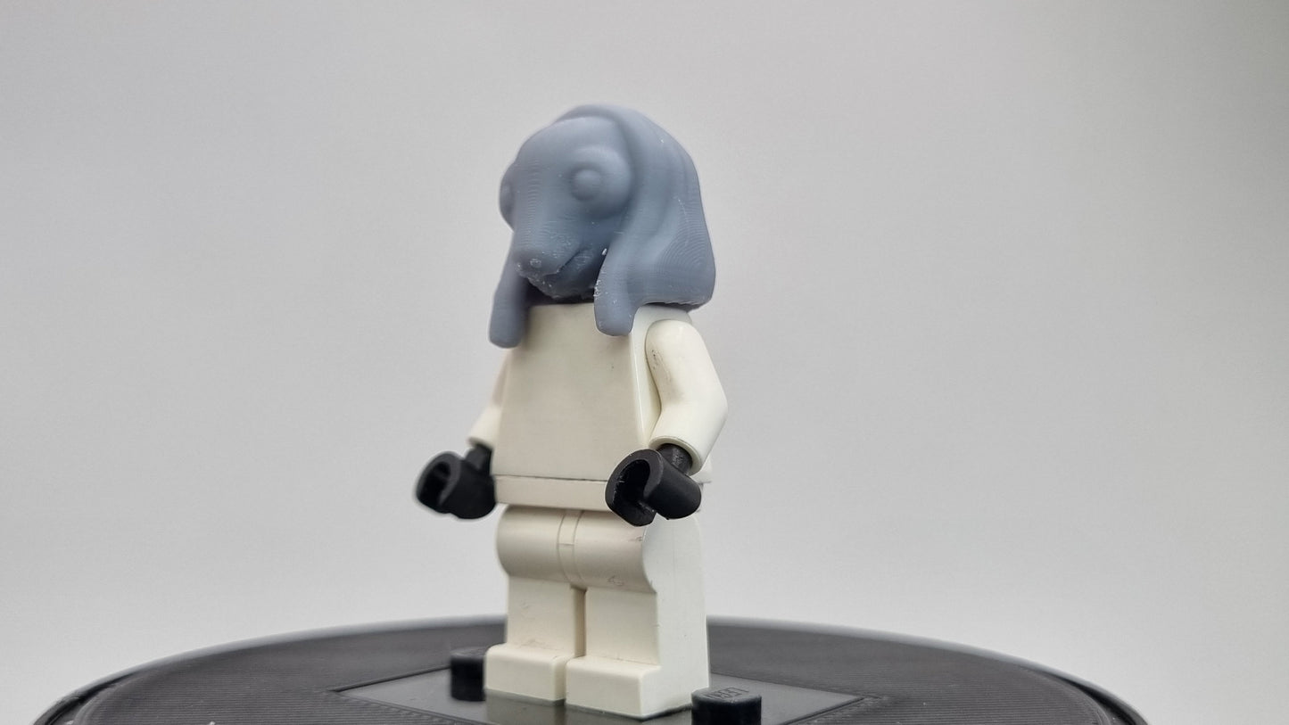 Building toy custom 3D printed galaxy wars alien with hood head!