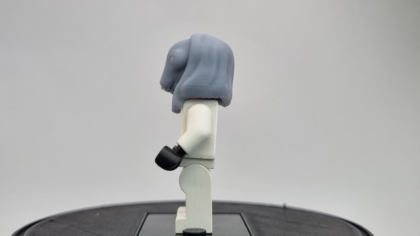 Building toy custom 3D printed galaxy wars alien with hood head!