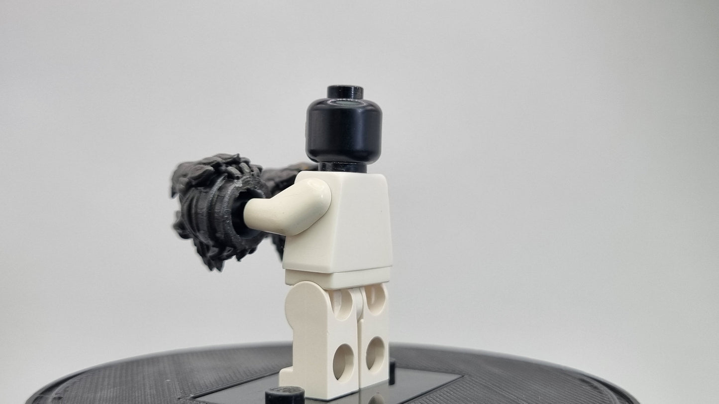 Building toy custom 3D printed painted angry god killing fist weapons!