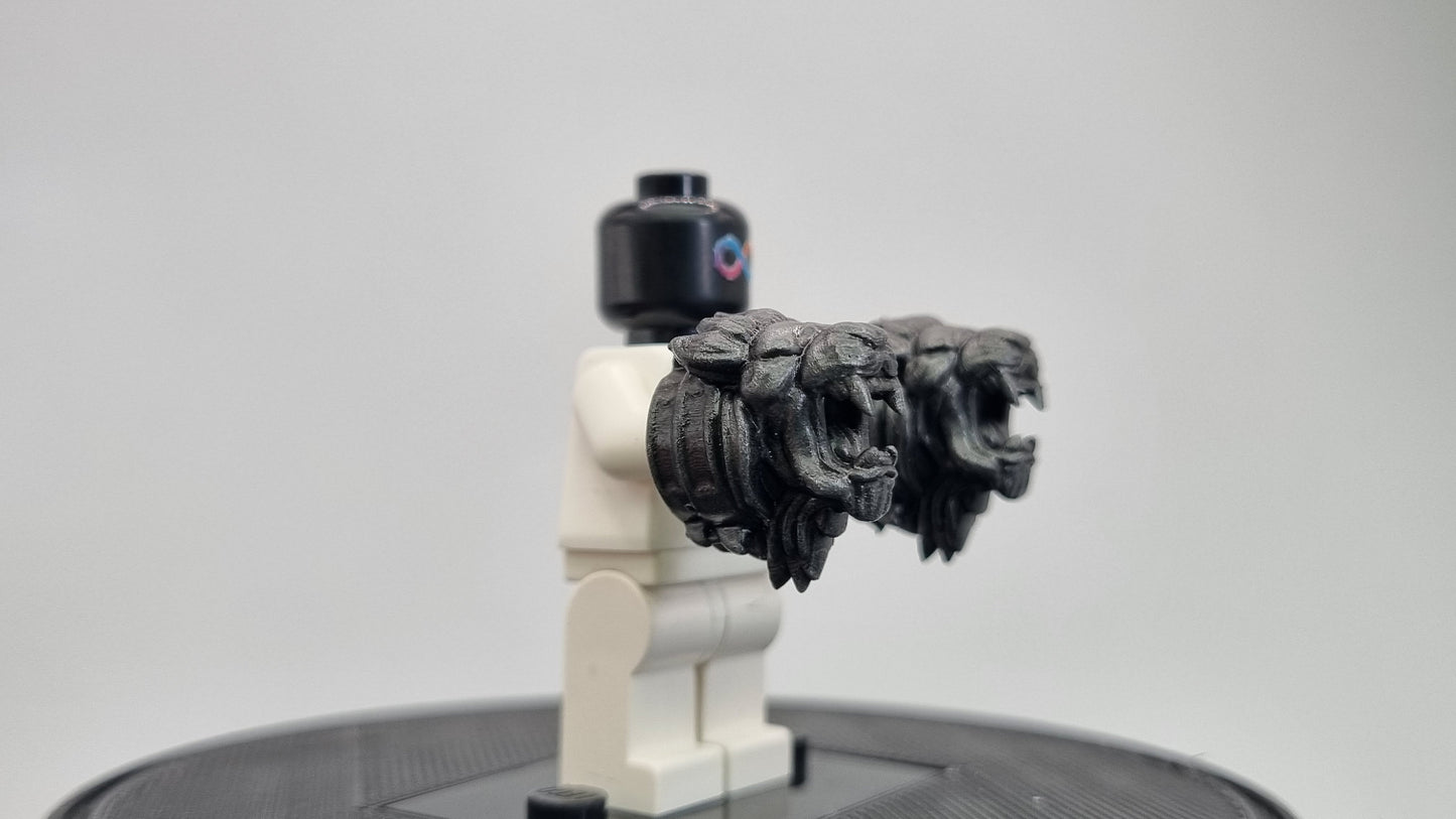 Building toy custom 3D printed painted angry god killing fist weapons!