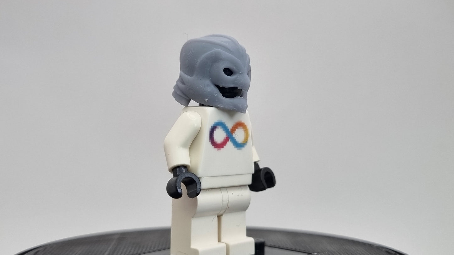 Building toy custom 3D printed super hero bird like helmet